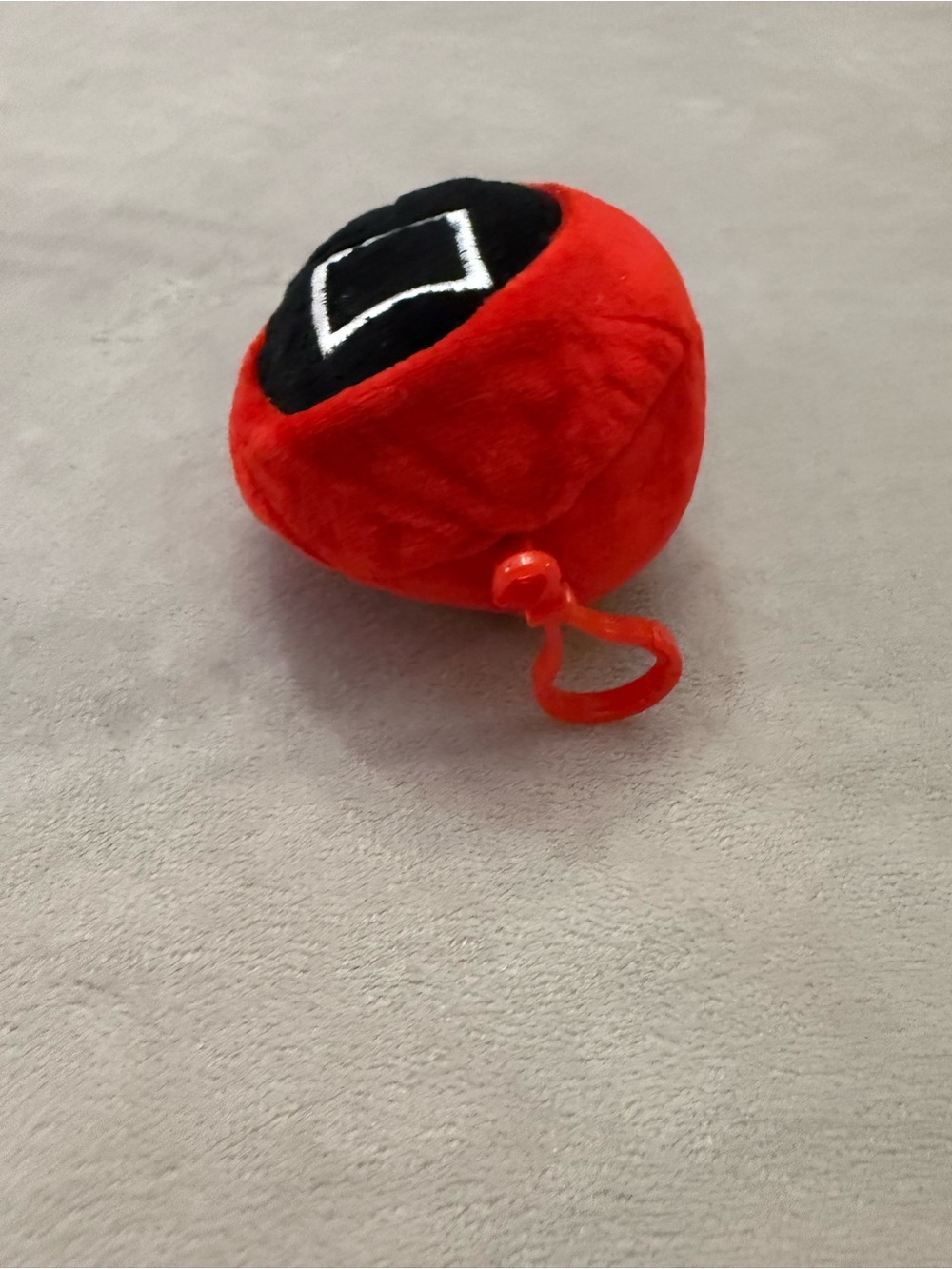Squid Game Red Guard Plush Keychain Doll Toy Red Hooded Figure Netflix Series - Picture 3 of 5